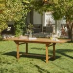 Aspen 6 Seater Wooden Garden Dining Set with 6 Oliver Dining Chairs - 160 - 240cm - Image 3