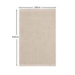 Atcham Clay/Natural Pebble Wool with Cotton Rug - 160 x 230cm - Image 13