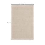 Atcham Clay/Natural Pebble Wool with Cotton Rug - 200 x 290cm - Image 12