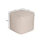 Atcham Wool & Cotton Ottoman Stool - Clay/Natural - Image 11