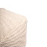 Outlet - Atcham Clay/Natural Wool & Cotton Ottoman Stool - 45cm X 45cm - Image 6