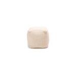 Outlet - Atcham Clay/Natural Wool & Cotton Ottoman Stool - 45cm X 45cm - Image 7