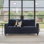 Ava 2 Seater Sofa - Ink with Black Oak Legs - Image 2