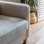 Ava Sand Armchair - Pale Oak Legs - Image 7