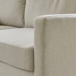 Ava Large Chaise Corner Sofa - Right Hand - Sand with Pale Oak Legs - Image 3