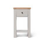 Bampton 1 Drawer Bedside Table - Stone Grey - Image 7