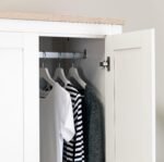 Bampton Double Wardrobe - Alabaster White - Image 3