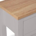 Bampton Stone Grey 2 Drawer Console Table - Image 6