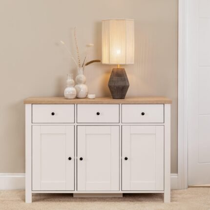 Bampton 3 Door Sideboard - Alabaster White
