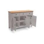 Bampton 3 Door Sideboard - Stone Grey - Image 7