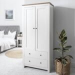 Bampton 4 Piece Bedroom Set - 3 Over 4 Chest of Drawers - Alabaster White - Image 4