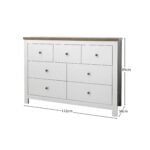 Outlet - Bampton 7 Drawer Chest of Drawers - Alabaster White - Image 2