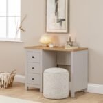 Outlet - Bampton Dressing Table - Stone Grey