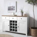 Bampton Sideboard with Wine Rack - Alabaster White - Image 2