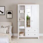 Bampton 3 Door Wardrobe with 2 Drawers - Alabaster White - Image 5
