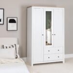 Bampton 3 Door Wardrobe with 2 Drawers - Alabaster White - Image 7