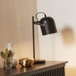 Outlet - Birstall 41cm Metal Desk Lamp - Black