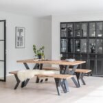 Bosco Natural Wood Dining Table - 6 Seater - 180cm / 48mm