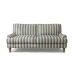 Brea 3 Seater Sofa - Blue Stripe with Whitewash Legs - Image 11