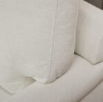 Outlet - Brea Oyster White Left Corner Sofa with Whitewash Oak Legs - Image 3