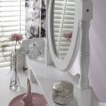 Capri White Dressing Table with Mirror & Stool - Image 9