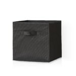 Cara 12 Cube Bookcase Ladder Storage Unit - Chalk White - Two 6 Cube Units - Black Basket - Image 11