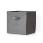 Cara 9 Cube Storage Unit & 4 Grey Handled Box Drawers - Image 6