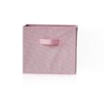 Cara Fabric Cube Storage Box - Small - Pink