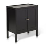 Outlet - Charlie 2 Door Small Sideboard - Noir Black - Image 7