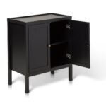 Outlet - Charlie 2 Door Small Sideboard - Noir Black - Image 9