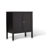 Outlet - Charlie 2 Door Small Sideboard - Noir Black - Image 11
