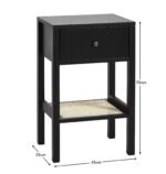 Charlie Bedside Table - Black - Image 6