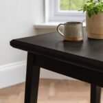 Outlet - Charlie Black Oak Extendable Dining Table - Image 4