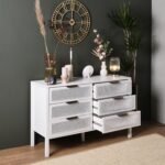 Charlie 6 Drawer Chest of Drawers - White - Image 3