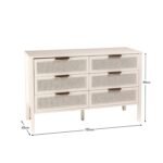 Charlie 6 Drawer Chest of Drawers - White - Image 8
