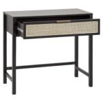 Outlet - Charlie Black Dressing Table with Draw - Image 4