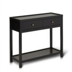 Charlie Black 2 Drawer Console Table - Image 8