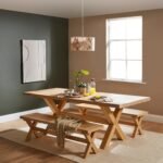 Charlotte Extendable Table 190cm with 2 150cm Dining Benches - Whitewash Oak