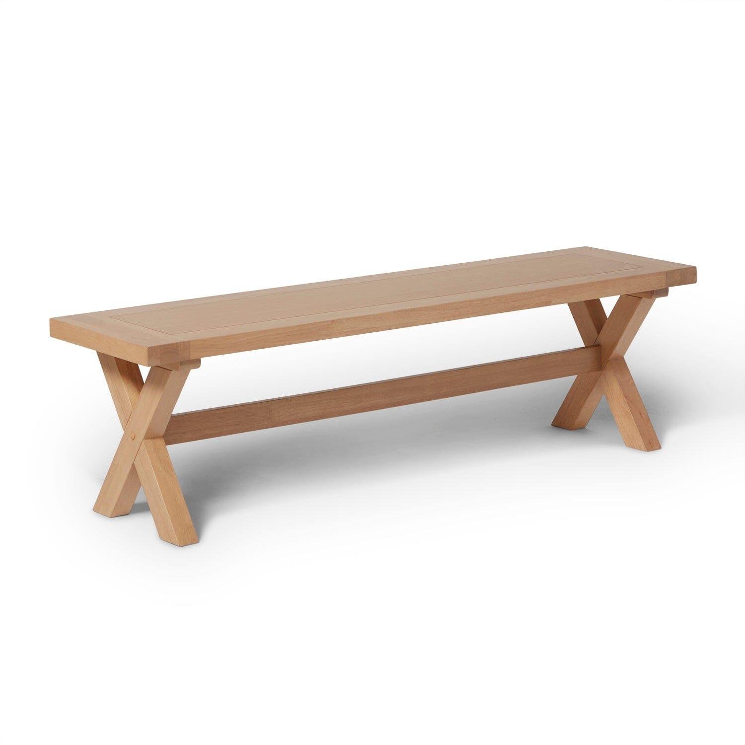 charlotte-pale-oak-cross-leg-bench-laura-james-1_99d43553-8cff-410c-beed-ef69a7636afe Charlotte 3 Seater Dining Bench - Pale Oak