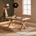 Charlotte Extendable Table 190cm with 2 150cm Dining Benches - Whitewash Oak - Image 17