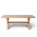 Charlotte Whitewash Extending Dining Table Set - 6 Seater - Freya Sand Dining Chairs - Whitewash Legs - Image 10