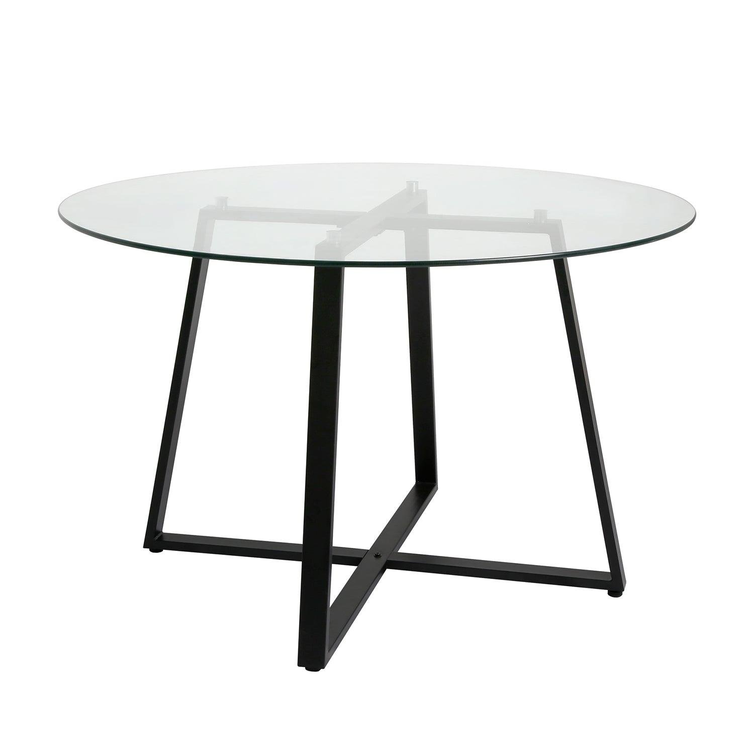 clara-glass-round-dining-table-with-black-frame-laura-james-1 Clara Glass Round Dining Table - Black Frame