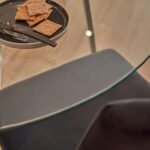 Outlet - Clara Marble Effect Round Dining Table - With Chrome Frame - Image 5