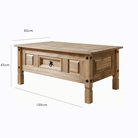 Corona Solid Pine Coffee Table 1 Corona Solid Pine Coffee Table