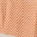 Crofton Cotton Herringbone Throw - Burnt Orange - Image 3