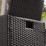 Outlet - 8 Seater Rattan Cube Outdoor Dining Set - Black Weave - Image 6