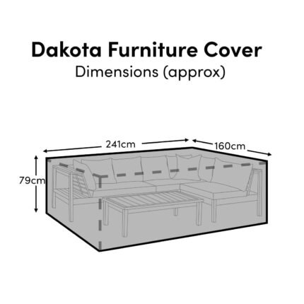 Dakota Garden Corner Sofa Set Furniture Cover
