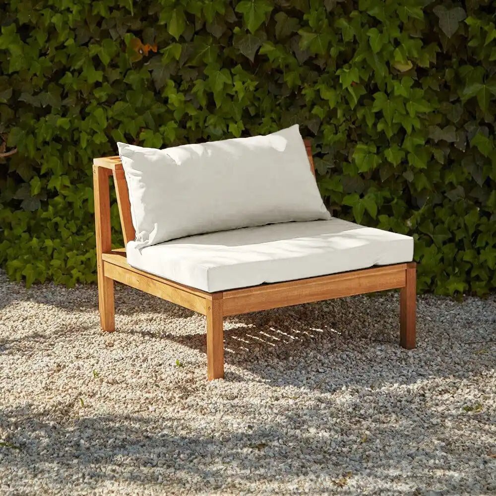 dakota-wooden-garden-corner-sofa-set-natural-cushions-laura-james-2_1_copy_b5e3f84f-de18-4d0a-aaa8-e83817fd4eb2 Dakota Mid Section/Chair - Natural Acacia with Sand Cushions - Image 1