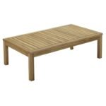 Dakota Wooden Garden Corner Sofa Set - Red Cushions - Image 11