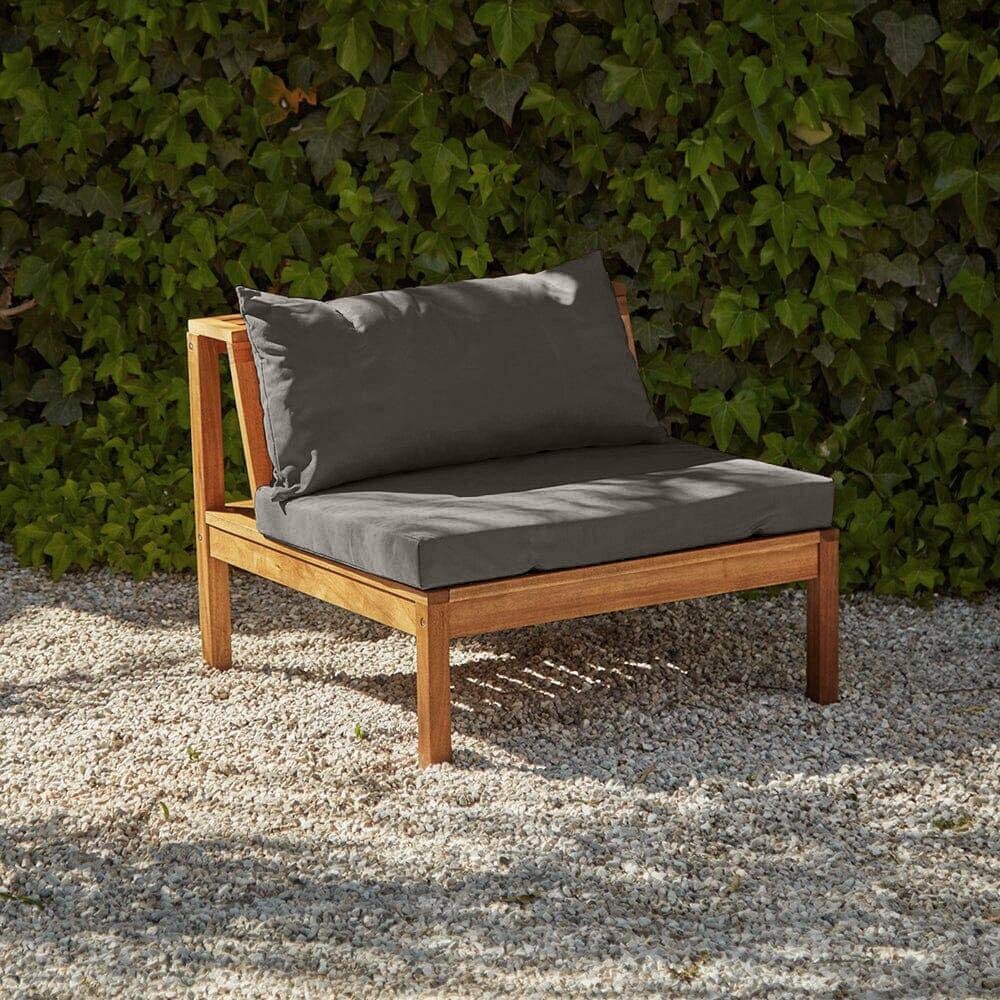 dakota-wooden-garden-corner-sofa-set-with-grey-led-premium-parasol-grey-cushions-laura-james-4_a784ef1d-89f1-4730-940b-1b4a13160767 Dakota Mid Section/Chair - Natural Acacia with Grey Cushions - Image 1